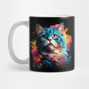 Exotic Shorthair Rainbow Mug